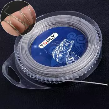 След рыболовной проволоки из 7 нитей из нержавеющей стали с леской для отсадки лидера покрытия