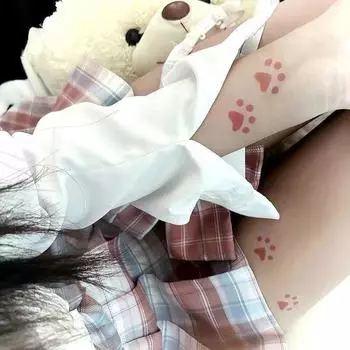 Следы животных, милые кошачьи лапки, водонепроницаемые временные татуировки для мужчин и женщин, отпечатки лап, временные татуировки, наклейка, рукав, татуировка onesize