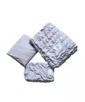 sleep Pokopoko Gather set PSGG244807 BLU D [Gelato Pique] 3-piece (double) Women s