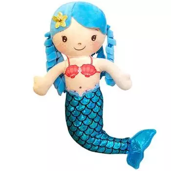 Sleeping Doll Mini 30cm Doll Pillow Stuffed Toys Mermaid Plush Toy Princess Ragdoll Cartoon Animal