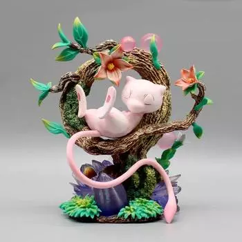 Спящая Мью Аниме ПВХ Фигурка Статуэтка 15см С Подсветкой