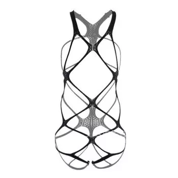 Sleepwear Mesh Net Fishnet Stockings Underwear Bandage Catsuit Tights Jumpsuits Fishnet Pantyhose