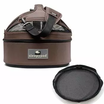 Sleepypod Mini Мобильный лежак для домашних животных Гамак Набор Шоколад синий