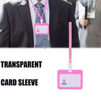 Sleeve Office Business Exhibit Card Sleeve Card Protector ID Card Holder Badge Holders Cover