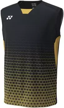 Sleeveless Shirt Game Shirt O [Yonex] (Sleeveless) Men s Black/Gold (184)