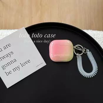 Sleeves Applicable to Apple 3 Generation Bluetooth Earbuds Case Airpods2 Generation New Arrival Airpods2 Drop-Resistant Protective Case Pendant Apple AirPods 4 Shell + transparent spring