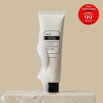 [Слегка кислое умывание для лица] Klairs Gentle Black Facial Cleanser 140 мл, Корейское очищение