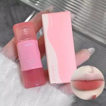 Слегка сладкий и мягкий матовый блеск для губ, стойкий цвет, матовая матовая поверхность, бархатная грязевая помада для губ, которую нелегко испачкать.