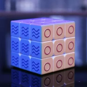Слепой магический кубик Слепой кубик Лучший подарок Головоломка Твист-игрушка Кубик Рубика Слепая игрушка