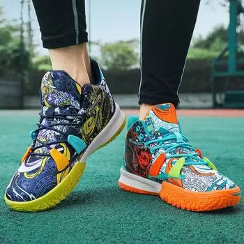 Слева и справа разные цвета, мандаринки, настоящие боевые синие кроссовки, студенческие молодежные дышащие и нескользящие, для людей среднего и старшего возраста 36