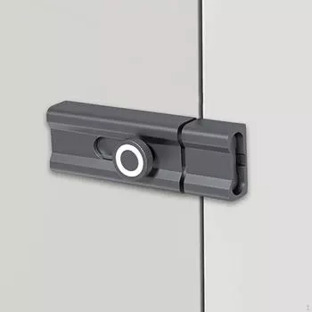 Slide Bolt Door Latch Aluminum Alloy Lock Hardware Reliable for Home Office 8cm Length серый