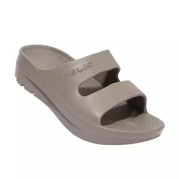 Slide Sandals Ash gray cm [Terik] W-STRAP 23.0 cm~23.5