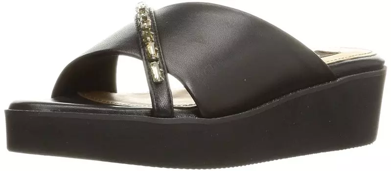 Slide Sandals Rhinestone Thick Mule Sandals B cm [Macintosh London] Women s 22.0 cm~22.5