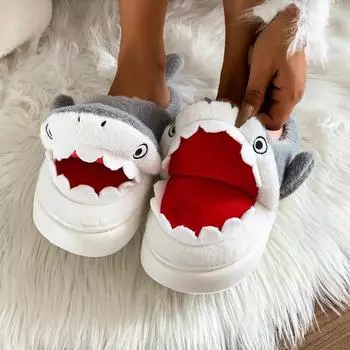 Slides Women Winter 2024 New Cartoon Funny Women s Cotton Slippers Comfortable and Warm Indoor Slippers Pantuflas De Mujer 36 коричневый