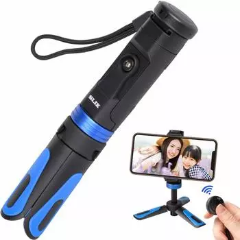 SLIK Smartphone 360 Degree Compact Bluetooth Remote Control Mobile Free Angle Viewing and Shooting Maximum Load Weight 300g 246214 Tripod, Rotation,