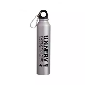 slim aluminum bottle 350ml silver EVA&LOGOS