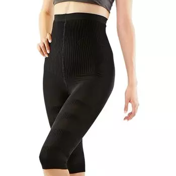 Slim Feather Compression Half Set of 4D Shape Pelvic Lymph Home Beauty [Slim Feather] Леггинсы, ML, 2, Компрессионные, Память, Корректирующее белье, Длина 3/4,