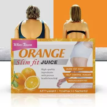 Slim Fit Juice Потеря веса Похудение Детокс Плоский живот Повышение метаболизма 4 вкуса orange