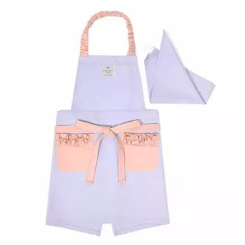Слинг Candy Triangle Lavender x ND600210 [Цветной стиль] Детский фартук, для мальчиков, антибактериальный, противовирусный, в комплекте, стильный, 100-120 см, розовый,
