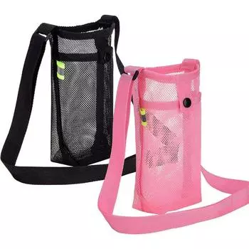 Sling Water Bottle Sleeve Beach Bottle Bag Water Bottle Holder Water Bottle Carrier Water Cup Bag чёрный