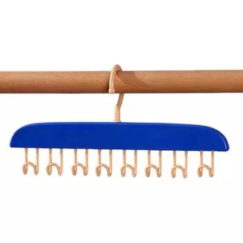 Слинг-вешалка для одежды с несколькими крючками, вращение на 360 градусов, организация одежды в гардеробе, нижнее белье, шляпа, подвесной крючок зелёный