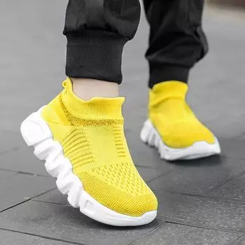 Слипоны для девочек Мокасины для мальчиков Тапочки Лоферы для мальчиков Обувь Легкие школьные туфли для детей Детская обувь унисекс EU:29 чёрный