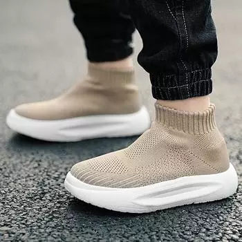 Слипоны для девочек Высокие мокасины для мальчиков Тапочки Лоферы для мальчиков Обувь Легкие слипоны для школьников Детская обувь унисекс EU:29 чёрный