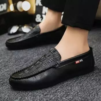 Слипоны, новые, мужские, повседневные, модные, 2024, доставка, бесплатная распродажа, легитимные, классические, оригинальные, элегантные, социальные, кожаные туфли для мужчин 39