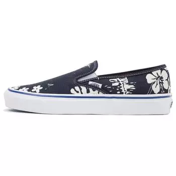 Слипоны Vans Anaheim Factory 48 Deck DX Темно-синие кроссовки унисекс Белые VN0005UPNVY 35