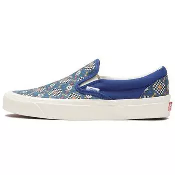 Слипоны Vans Classic 98 DX Anaheim Factory — кроссовки унисекс в шахматную клетку Blue Limoges VN0A5KX8B0S 42.5