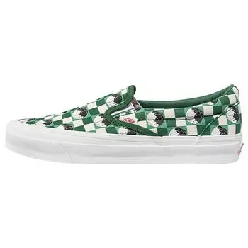 Слипоны Vans OG Classic LX Year of The Rabbit — зеленые кроссовки унисекс белый черный VN0A45JKGRN 40.5