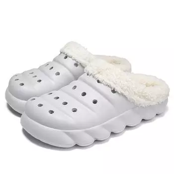 Slippers For Home Man Eva Cotton House Sandals Outdoor Beach Shoes Popular Fashion Breathable Platform Warm Plush Casual Shoe 40 чёрный