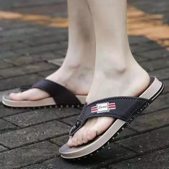 Slippers For Men Slip-resistant Outdoor Shoes Comfortable Sandals Man 2024 Style With Korean Style Fun Cheap Liquidation Y2k 40