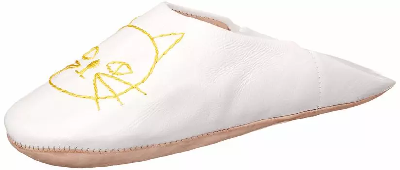 Slippers LFM014 White Yellow 0 [Fatima Morocco] Women s