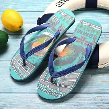 Slippers Men s Flip Flops Non-slip 2024 Summer New Style Men s Casual Men s Flip Flops Outer Slippers Beach Sandals and Slippers 40