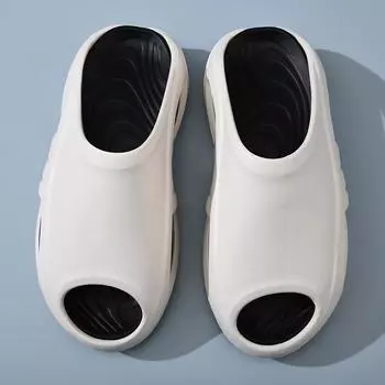 Slippers men s new summer wear fashion sports indoor thick bottom soft bottom one-word 40-41 белый