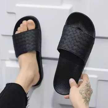 Slippers men s outer wear lightweight large size 46 home one-word drag beach non-slip cool slippers slippers 39