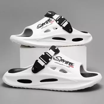 Slippers men s summer 2025 new trend youth wind outside wear stepping on shit feeling beach treading water non-slip sports cool slippers 39