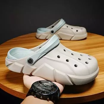 Slippers men s summer baotou hole sandals men s wear non-slip sports beach casual sandals 40-41