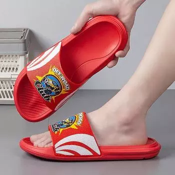 Slippers men s summer cool festive slippers indoor home cartoon car slippers slippers 39 чёрный