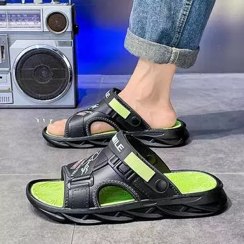 Slippers Men s Summer Flip-Flops Dual-purpose Men s Slippers Foreign Trade Plus Size Fashion Men s Slippers 36
