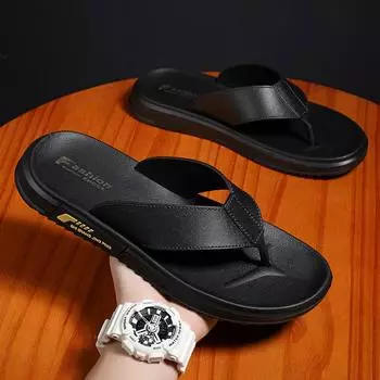 Slippers men s summer wear lightweight foot-pinching flip-flops men s outdoor sports non-slip wear-resistant versatile beach sandals 41