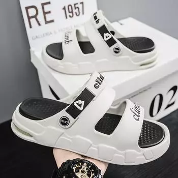 Slippers men wear EVA in summer, thick-soled sandals men s driving dual-purpose sports large-size beach sandals 39