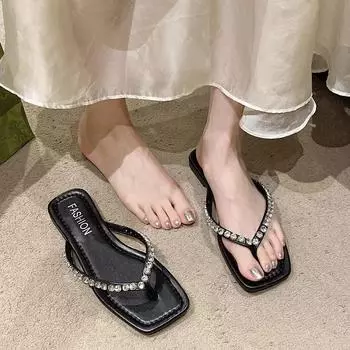 Тапочки женские летние роскошные шлепанцы резиновые шлепанцы сланцы женские пляжные пантофли на платформе дизайнерские тапочки женские 35 серебряный