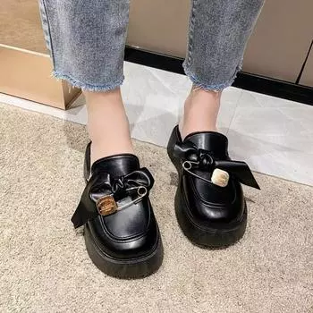 Slippers women wear spring new muffin platform women s shoes fashionable and easy to match retro niche bag head half slippers women 35