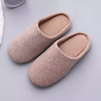 Slippers Women Winter House Soft Home Cotton Indoor Light Floor Shoes Men Couples Silence Slides Bedroom Zapatos De Mujer 36-37