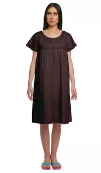 Слипвеар Неклине шнурка хлопка Мумая для женщин шеи дам круглых 2XL розовый