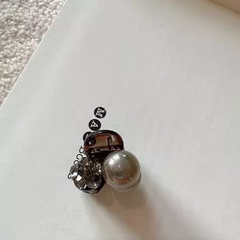 Слишком маленький стразовый бант K9 Маленький зажим-краб Ретро Премиальная стразовая заколка для волос Челка с мелкими волосками на лбу