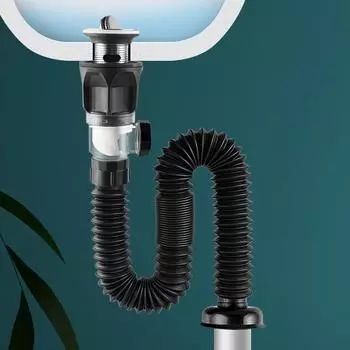 Слив для кухонной раковины с откидной крышкой, выдвижной дезодорирующий фильтр, гибкий слив, раковина для ванной комнаты, антизасоряющиеся кухонные аксессуары белый