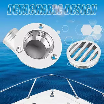 Слив для пола на морской лодке, 90 градусов, слив воды с палубы, простая установка, аксессуар для тяжелых условий эксплуатации 32mm